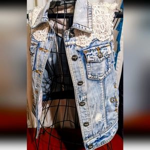 Black Swan Denim Vest